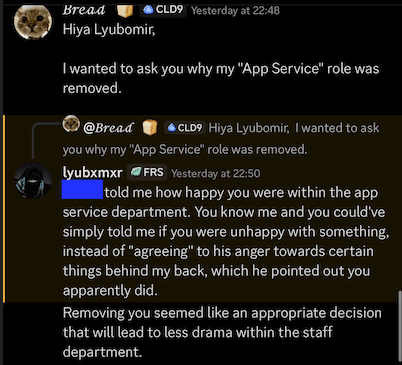 Application Checker department screenshot